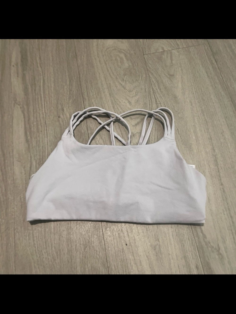 Athleta White Strappy Sports Bra